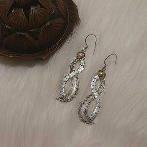 Vintage Boho Sterling Silver Earrings